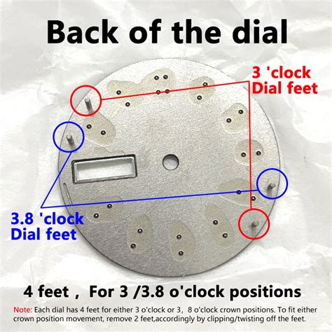 nh35 dial feet position.